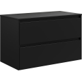 TRONDHEIM 90 cm Bathroom Vanity Unit for Washbasin — Black