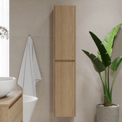 TRONDHEIM Bathroom Cabinet 35x174x30 cm Oak