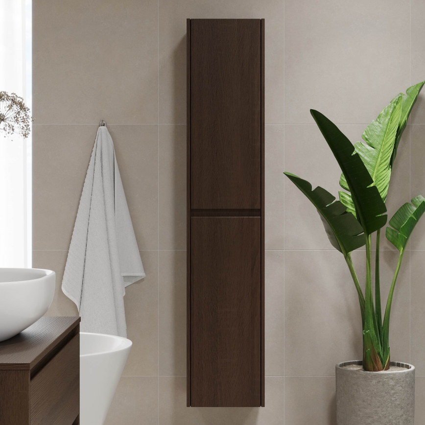 TRONDHEIM Bathroom Cabinet 35x174x30 cm Walnut