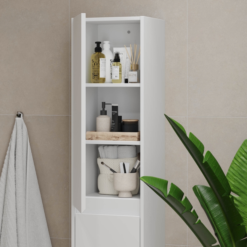 TRONDHEIM Bathroom Cabinet 35x174x30 cm White