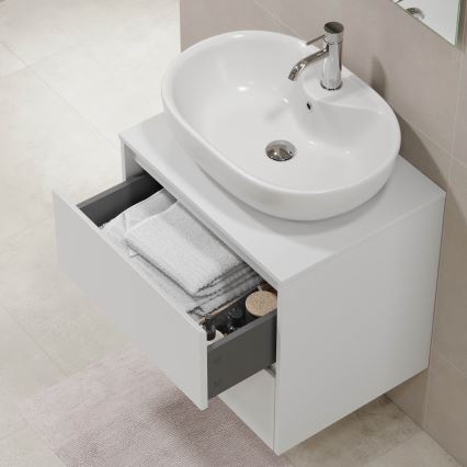 TRONDHEIM bathroom cabinet for 60 cm sink, white