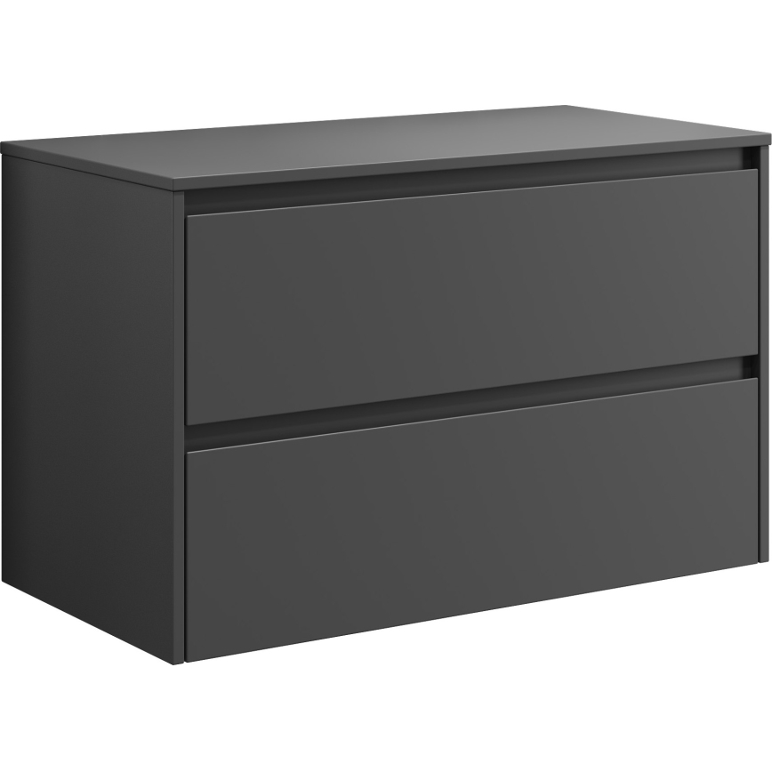 TRONDHEIM Bathroom Cabinet for 90 cm Washbasin, Anthracite
