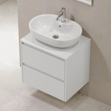 TRONDHEIM Bathroom Cabinet for Washbasin, 60x57x46 cm, White