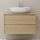TRONDHEIM bathroom vanity for 90 cm sink, oak