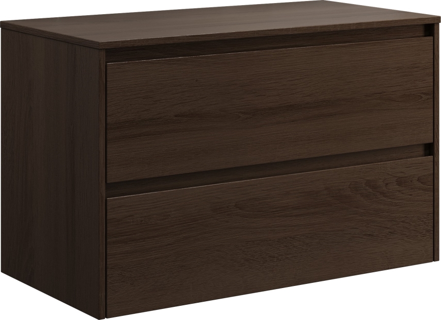 TRONDHEIM bathroom vanity unit for 90 cm sink, walnut
