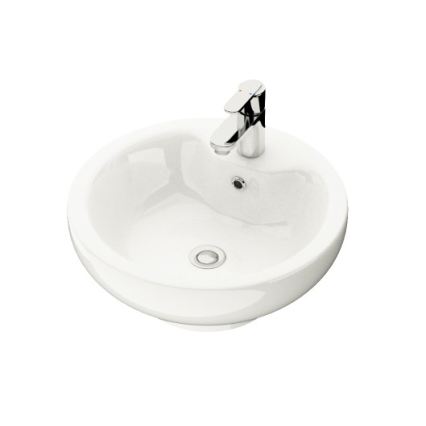 TRONDHEIM/DRAMMEN Bathroom cabinet with washbasin 90x57x46 cm white