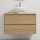 TRONDHEIM/DRAMMEN Bathroom vanity unit with basin, 90x57x46 cm, Oak/White