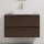 TRONDHEIM/LJORDAL 90x57x46 cm Bathroom vanity unit with basin, walnut/white