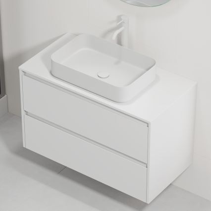 TRONDHEIM/LJORDAL Bathroom Vanity with Basin, 90x57x46 cm, White