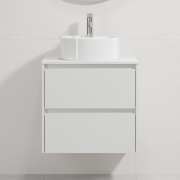 TRONDHEIM/VIKEDAL bathroom vanity unit with sink, 60x57x46 cm, white