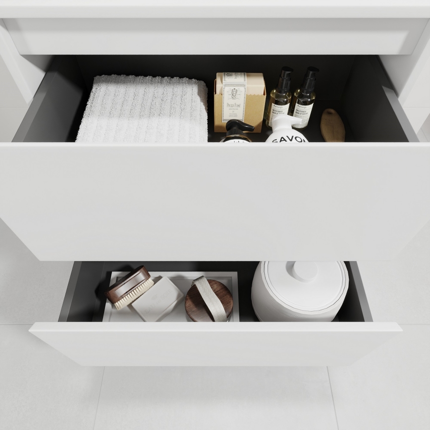 TRONDHEIM/VIKEDAL bathroom vanity unit with sink, 60x57x46 cm, white
