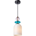TROPEA Cable-Hung Pendant Lamp 1x E27, 15W, 230V — Black/Smoky Purple/Blue/White