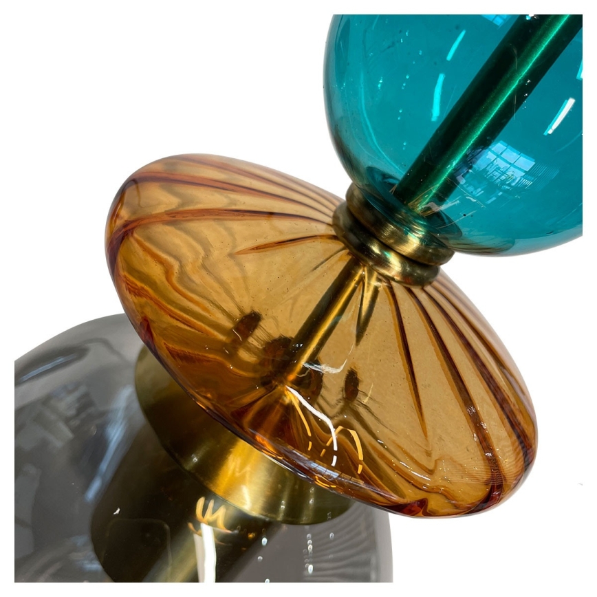 TROPEA Cable Pendant Light 1xE27/15W/230V Black / Smoky Blue / Beige