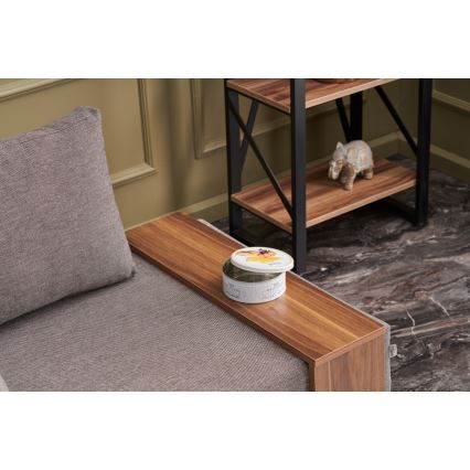 TULA Left Corner Armchair, Brown