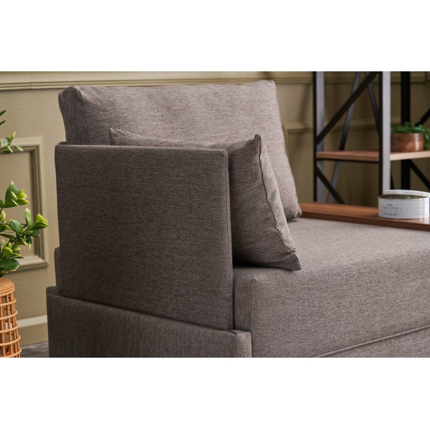 TULA Left Corner Armchair, Brown