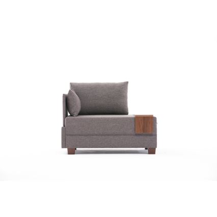 TULA Left Corner Armchair, Brown
