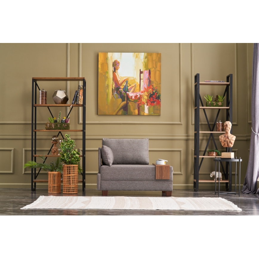 TULA Left Corner Armchair, Brown