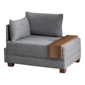 TULA Left Corner Armchair, Gray