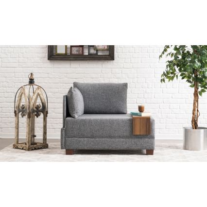 TULA Left Corner Armchair, Gray
