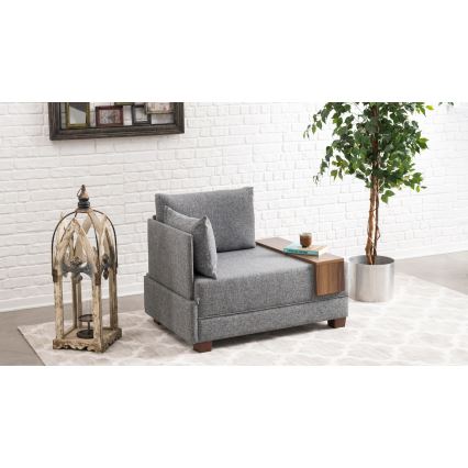 TULA Left Corner Armchair, Gray
