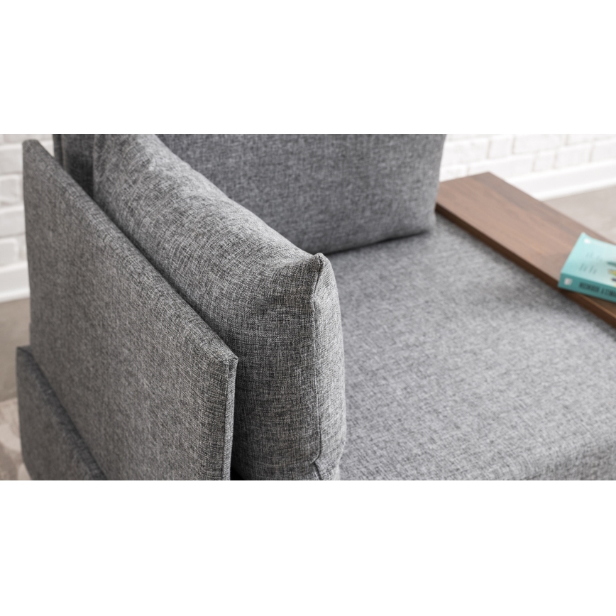 TULA Left Corner Armchair, Gray