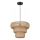 TULUM cord-hung pendant lamp 1xE27/15W/230V Ø 35 cm bamboo