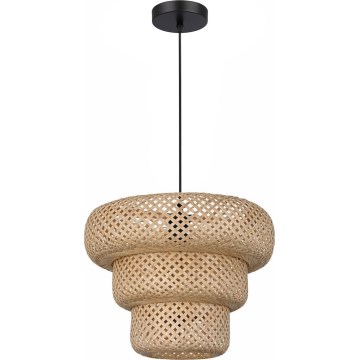 TULUM Pendant Light on Cord 1xE27/15W/230V Bamboo