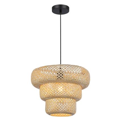 TULUM Pendant Light on Cord 1xE27/15W/230V Bamboo
