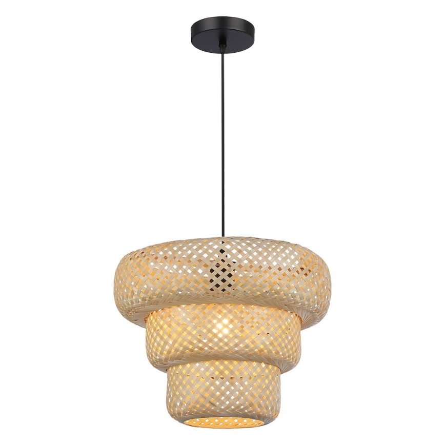 TULUM Pendant Light on Cord 1xE27/15W/230V Bamboo