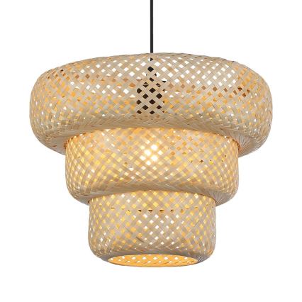 TULUM Pendant Light on Cord 1xE27/15W/230V Bamboo