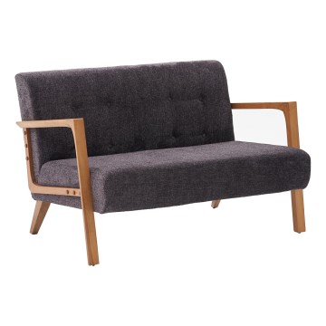 TUMI Anthracite Two-Seater Sofa