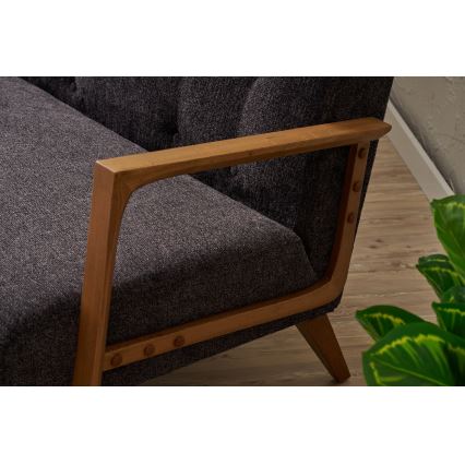 TUMI Anthracite Two-Seater Sofa