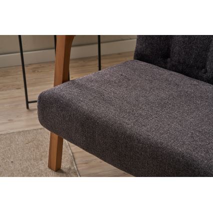 TUMI Anthracite Two-Seater Sofa