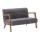 TUMI Two-Seater Sofa, Grey