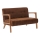 TUMI two-seater sofa in brown