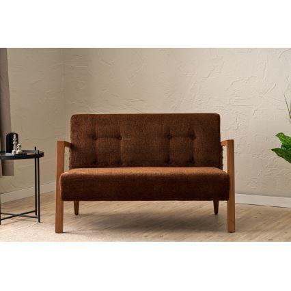 TUMI two-seater sofa in brown
