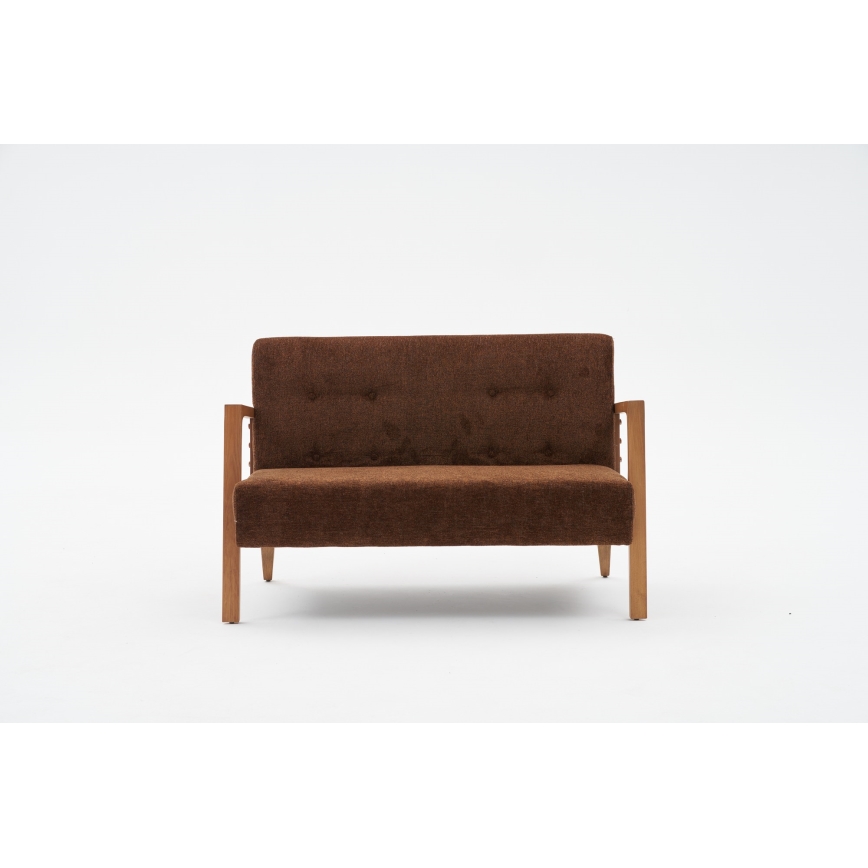 TUMI two-seater sofa in brown