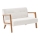 TUMI two-seater sofa in cream
