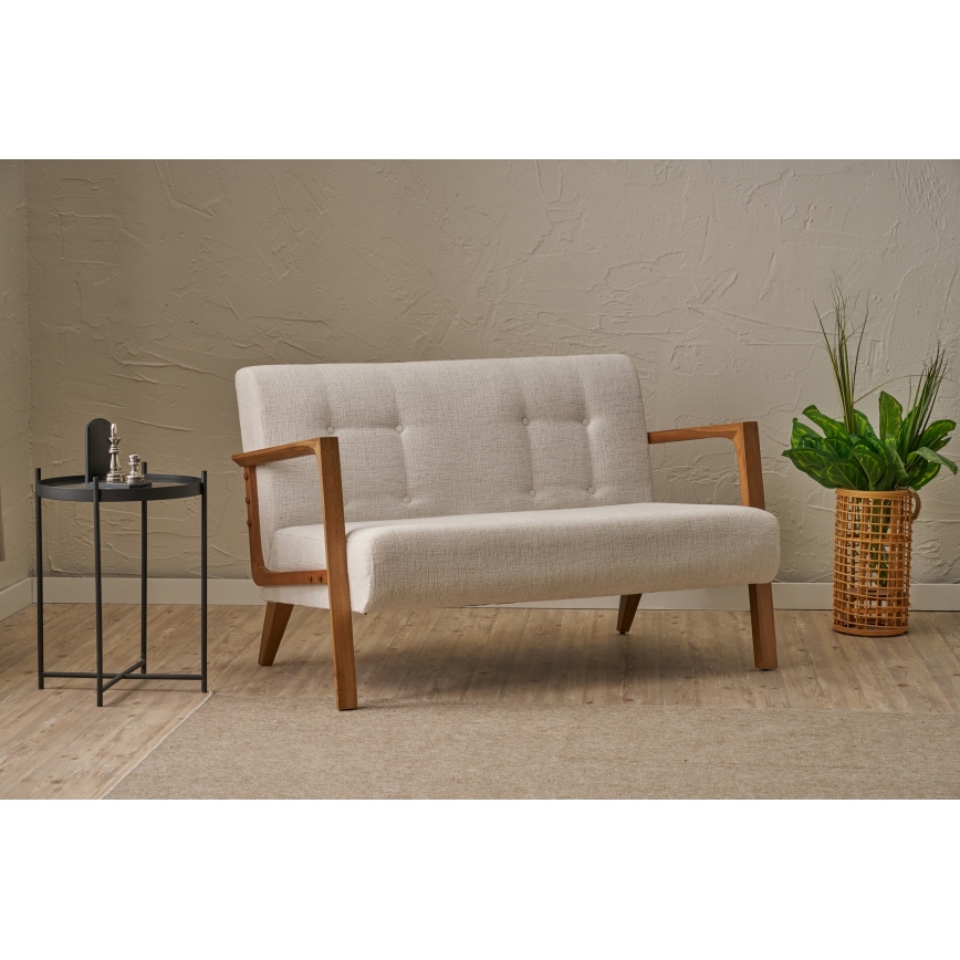 TUMI two-seater sofa in cream