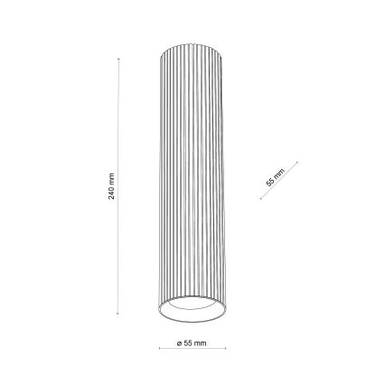 TUNE L Spotlight 1xGU10/10W/230V 24 cm black