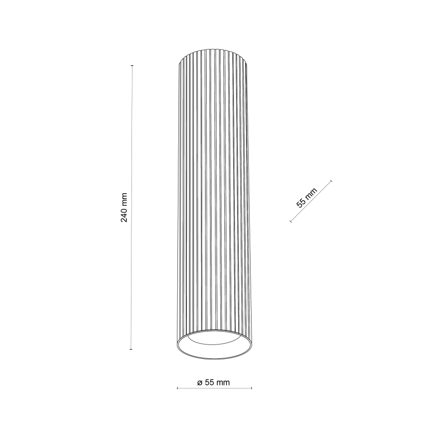 TUNE L Spotlight 1xGU10/10W/230V 24 cm black