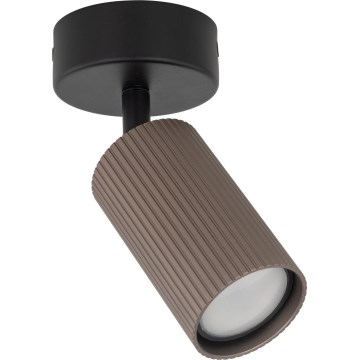 TUNE Spotlight 1xGU10/10W/230V Black/Brown