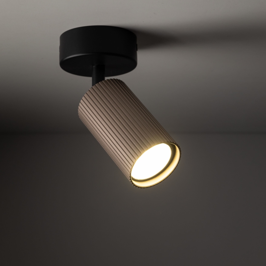 TUNE Spotlight 1xGU10/10W/230V Black/Brown