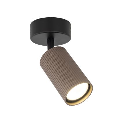 TUNE Spotlight 1xGU10/10W/230V Black/Brown
