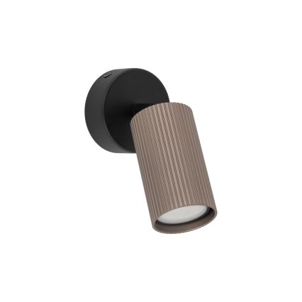 TUNE Spotlight 1xGU10/10W/230V Black/Brown
