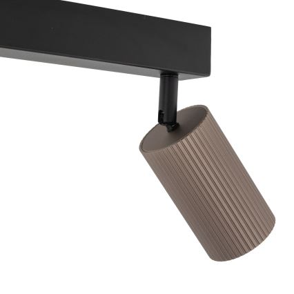TUNE Spotlight 2xGU10/10W/230V Black/Brown