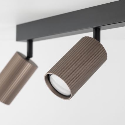 TUNE Spotlight 3xGU10/10W/230V Black/Brown