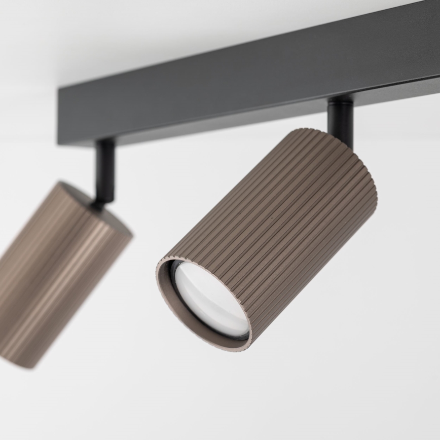 TUNE Spotlight 3xGU10/10W/230V Black/Brown