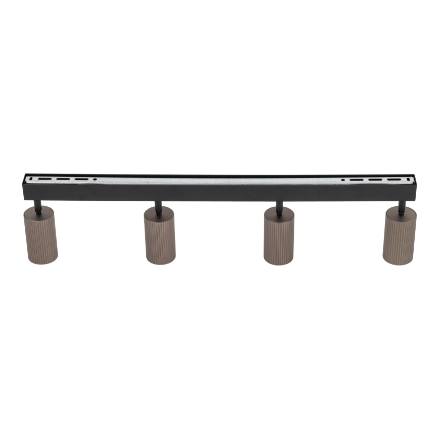 TUNE Spotlight 4xGU10/10W/230V Black/Brown