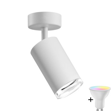 TURYN Dimmable LED RGBW Bathroom Spot Light 1xGU10/6.5W/230V 2700-6500K Wi-Fi IP44 White